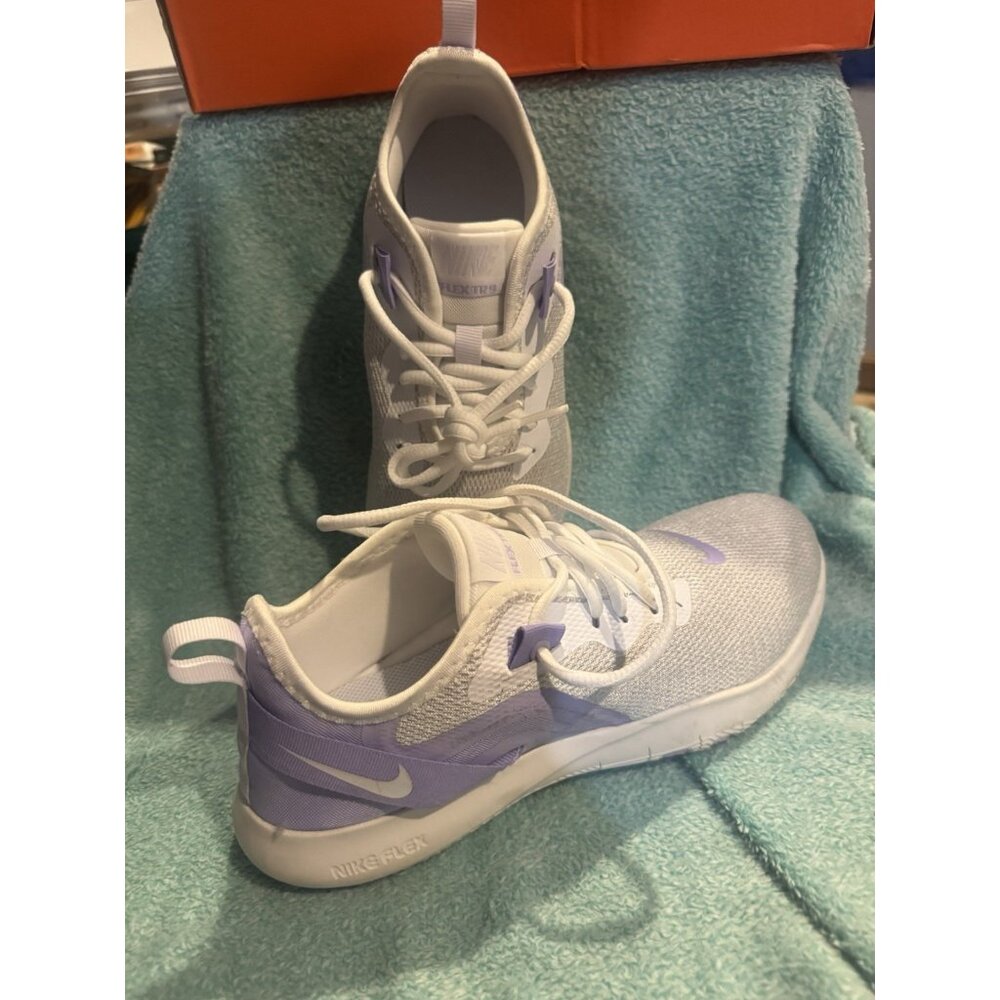 Nike Flex Trainer 9 Women’s Athletic Shoes Size 8.5 Purple Agate/White Worn Once